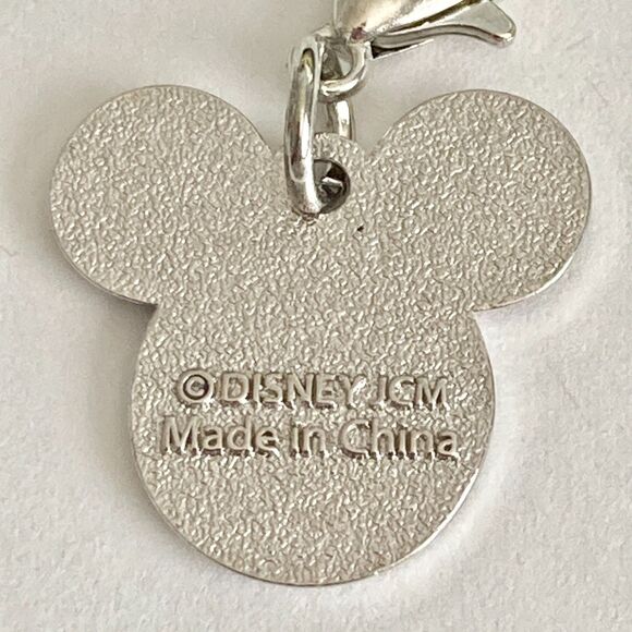 Vtg Disney Mickey Mouse Christmas Peppermint Candy Cane ClipOn Charm Zipper Pull - Picture 6 of 8